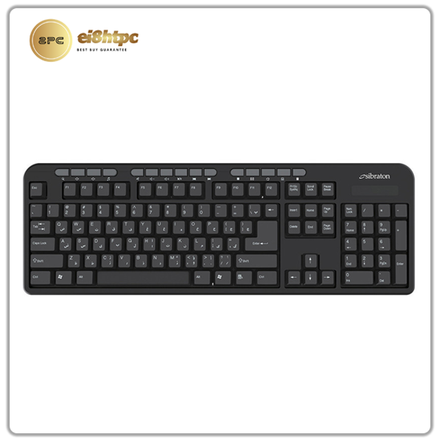 کیبورد بی سیم سیبراتون Sibraton SKB566W
