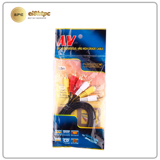 کابل 3 به 3 AV RCA 1.5m