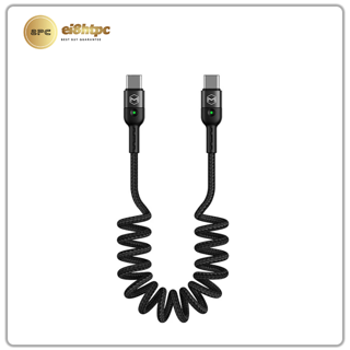 کابل شارژ و انتقال داده تایپ سی به تایپ سی مک دودو Mcdodo CA-786 Type-C Coiled Cable 1.8M