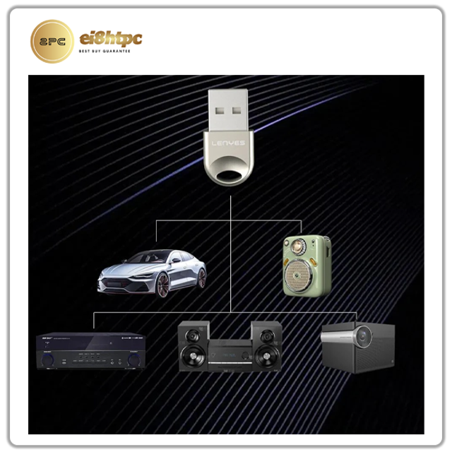 دانگل بلوتوث خودرو مدلLENYES LR202