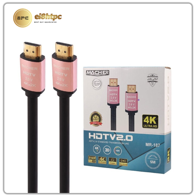 کابل HDMI 4K مچرمدلMR-187 طول ۵ متر