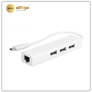 هاب USB رویال RC-4030 با ۴ پورت Type-C و اترنت