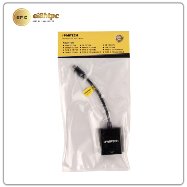 تبدیل HDMI آیفورتک Type-C به HDMI طول ۰.۱۸ متر