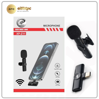 میکروفن یقه ای بی سیم ایکس پی مدل XP-Z11 تایپ سی